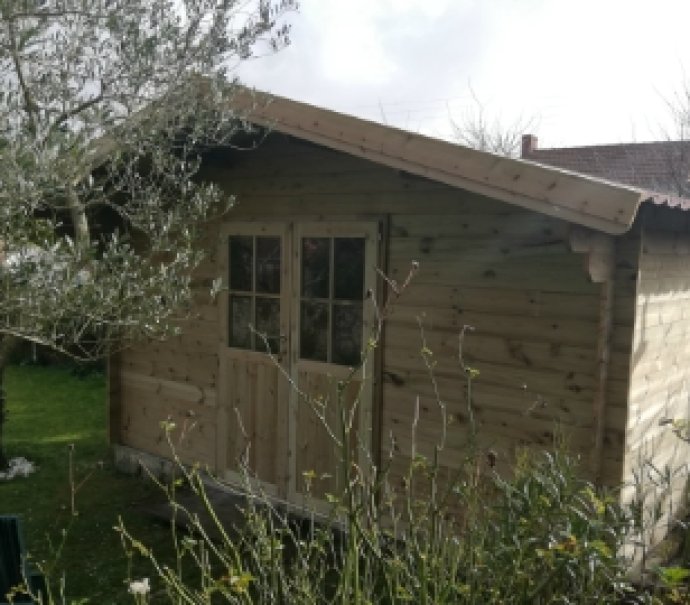 Abri de jardin en bois 2 pentes